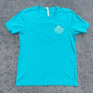 Koe Wetzel Teal Graphic T-Shirt Selfish Don't Love Nobody Concert Tee Large